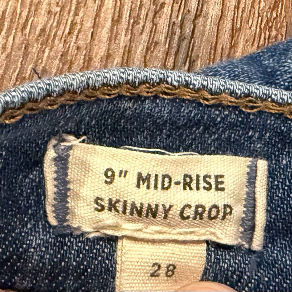 Madewell 9” Mid-Rise Skinny Crop Jeans Button Fly Size 28 - Picture 5 of 8